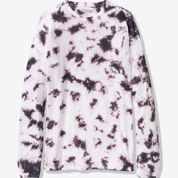 VICTORIA'S SECRET PINK LONG SLEEVE CAMPUS TEE - Picture 1 of 4